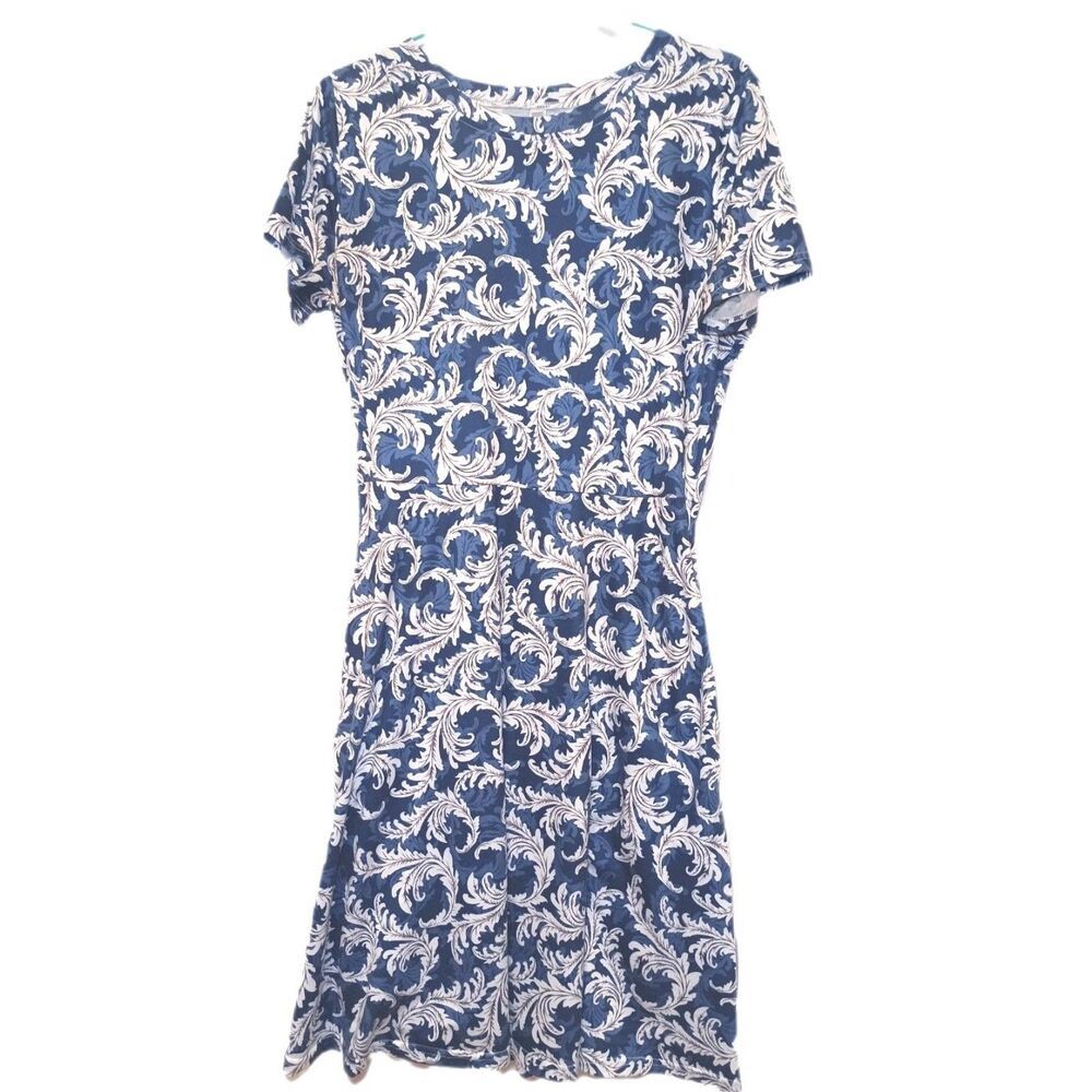 Heylo Short Sleeve Fit and Flare Floral Pattern Dress Size XL Casual Careerwear